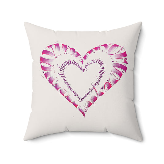 Square pillow "Valentine's Love"