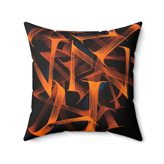 Square Pillow "Flames"